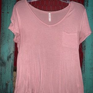 Pink vneck